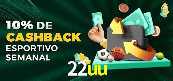 10% de bônus de cashback na 22uu